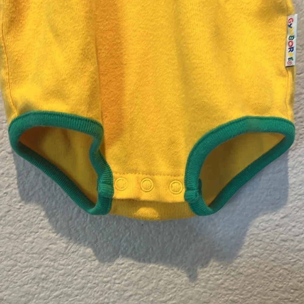 Gymboree Vintage Primary Colorblock Hammer Romper Size Newborn 90’s